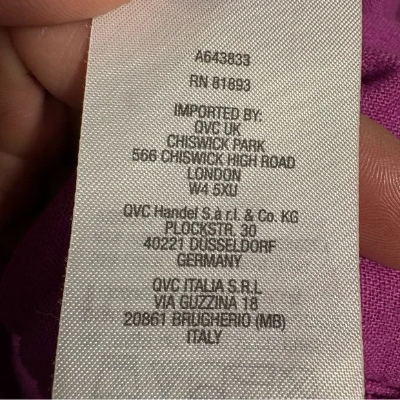 Naturals D&CO. | Wild Orchid Button Up Roll Tab Sleeves Linen Blend Top size L - Picture 13 of 15